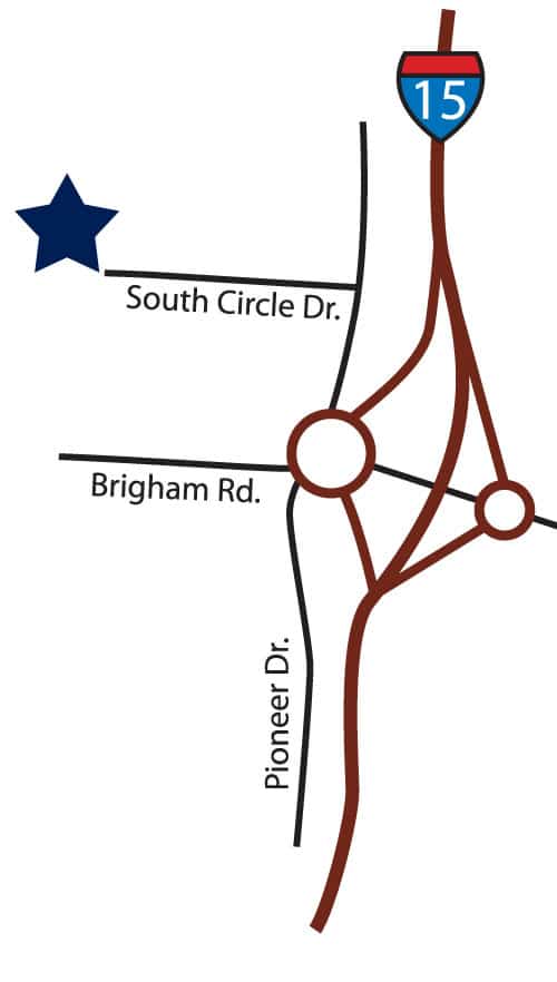 map to NMC Utah in St George from I-15/Brigham Road exit